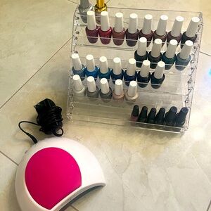 OPI GEL POLISHES LOT AND LIGHT